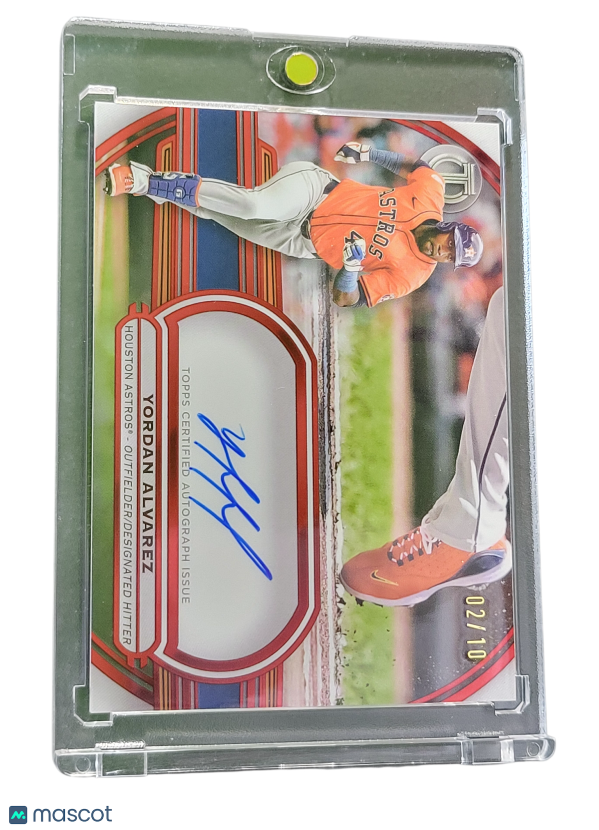 2025 Topps Tribute Tribute To Cleats Yordan Alvarez #Ttc-Ya Red 02/10