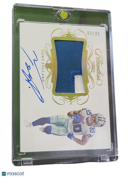 2020 Panini Flawless Tony Pollard #Rpa-Tp 07/25 Patch Memorabilia