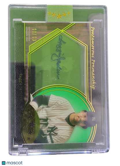 2025 Topps Five Star Pentamerous Penmanship Reggie Jackson #Pp-Rj Green 10/10