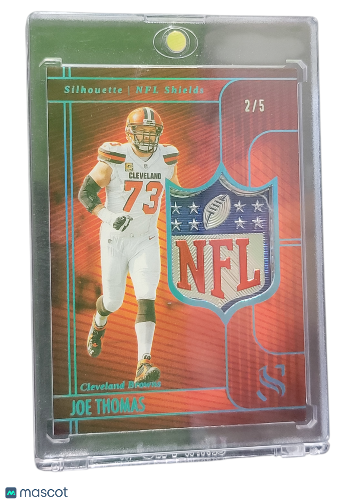 2026 Panini Silhouette Football Joe Thomas #NFL-Jts NFL 2/5 NFL Shield Patch