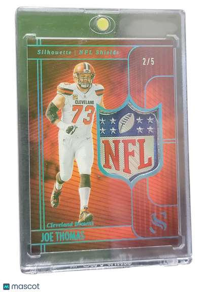 2026 Panini Silhouette Football Joe Thomas #NFL-Jts NFL 2/5 NFL Shield Patch