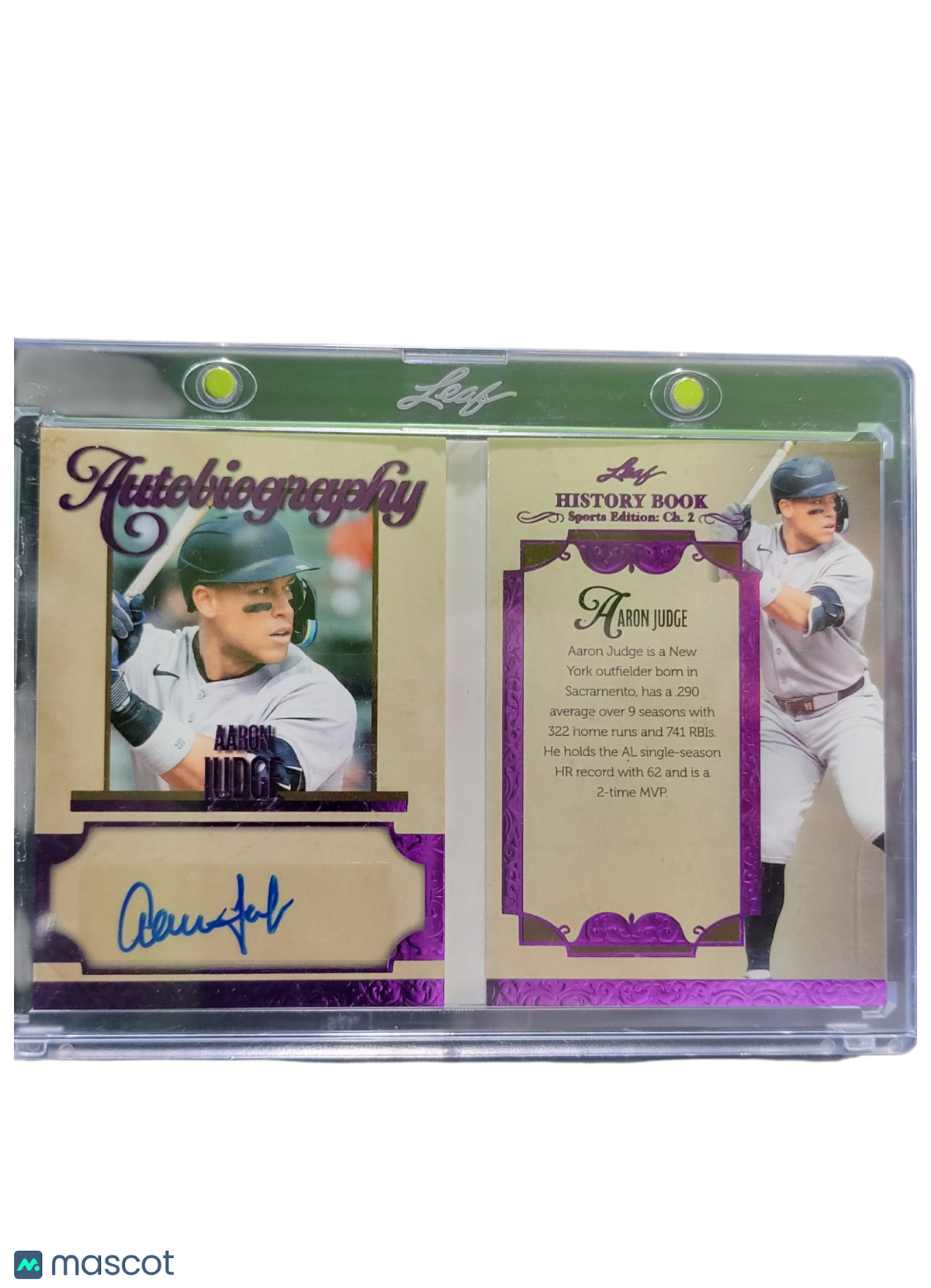 2025 Leaf History Book Sports Edition Ch. 2 Aaron Judge #A-Aj1 2 / 5