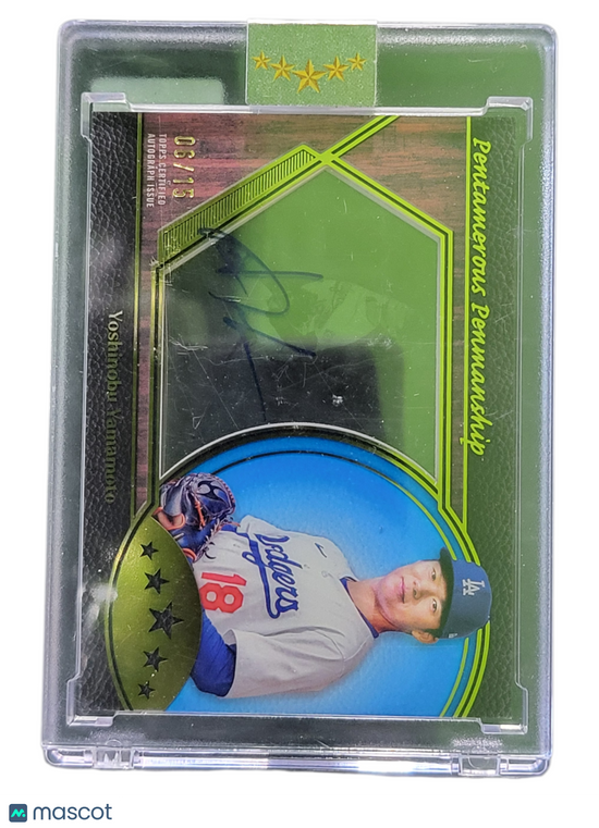 2025 Topps Five Star Pentamerous Penmanship Yoshinobu Yamamoto #Pp-Yy 06/15