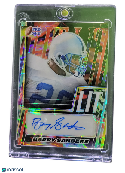 2024 Leaf Pro Set Lit Barry Sanders #L-Bs1 Green 6/10