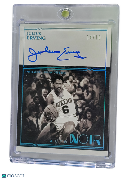 2021 Panini Noir Julius Erving #Ab-Jul /