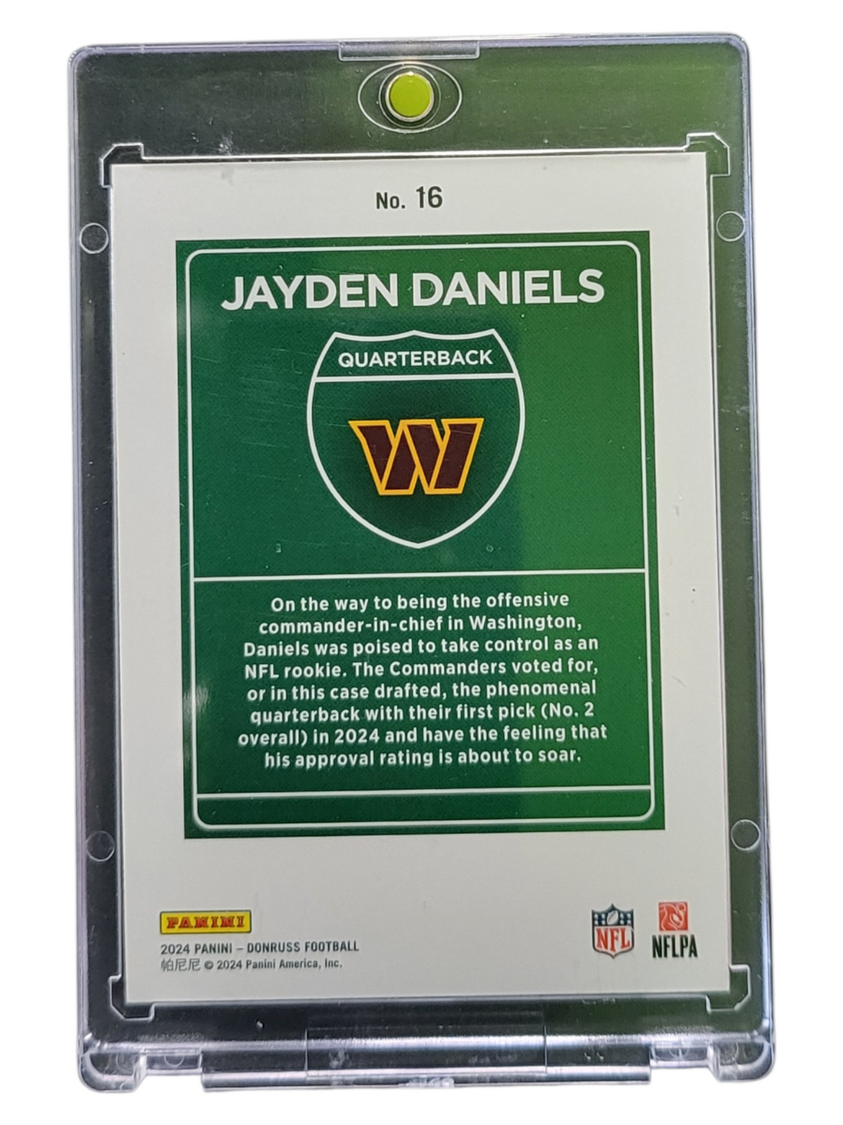 2024 Panini Donruss Downtown Jayden Daniels #16 Rc