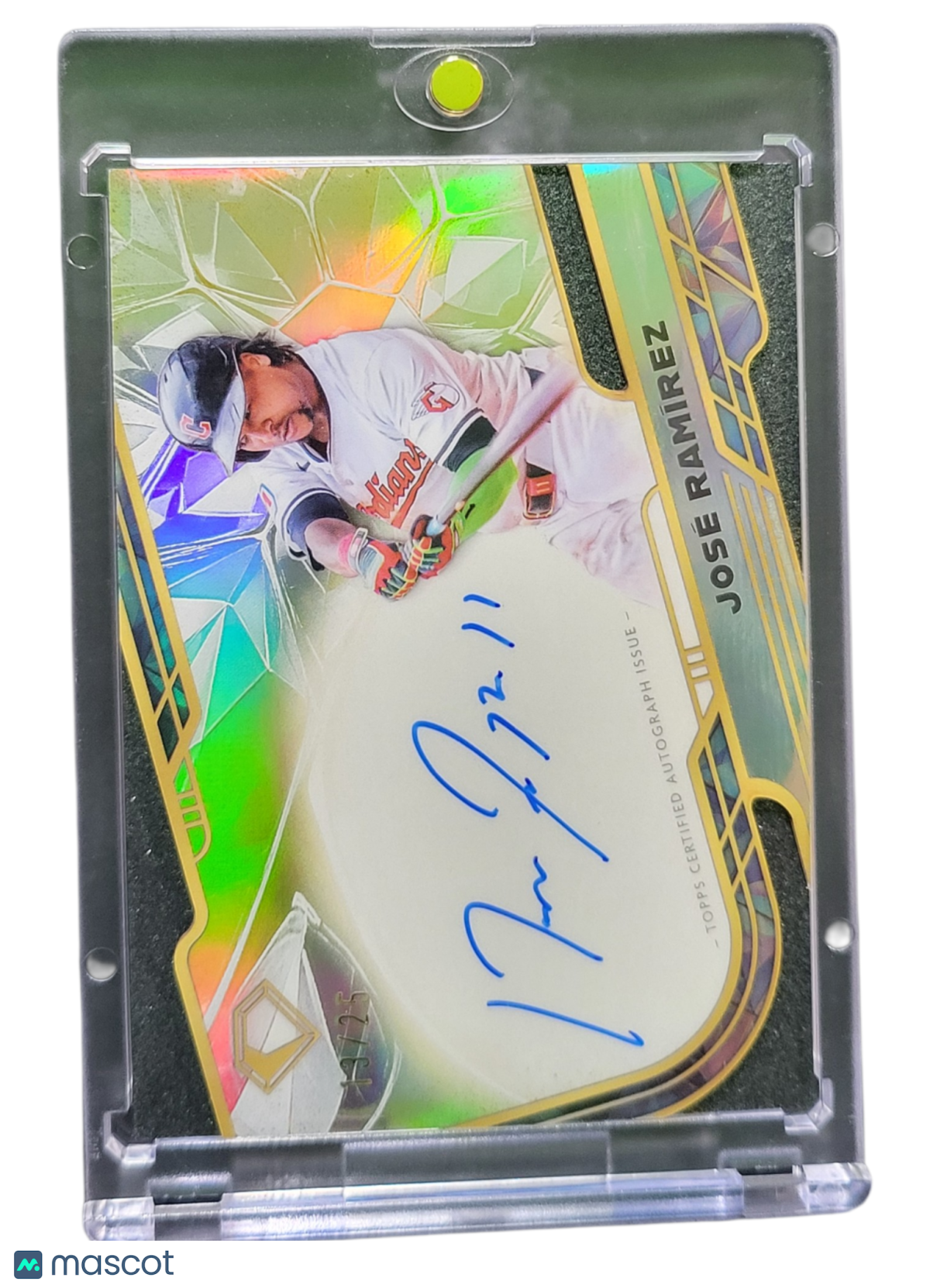 2025 Topps Diamond Icons Chrome Autograph José Ramírez #Acc-Jra