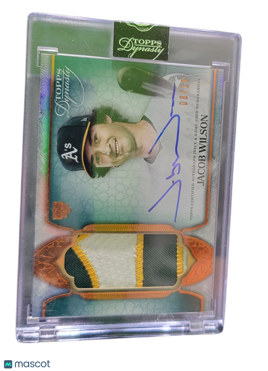 2025 Topps Dynasty Jacob Wilson #Dap-Jw15 06/10 Patch Memorabilia