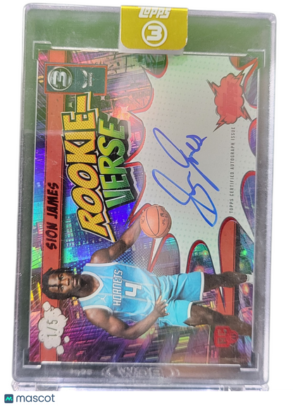 2026 Topps 3 Rookie-Verse Sion James #Rv-Sj 1/5
