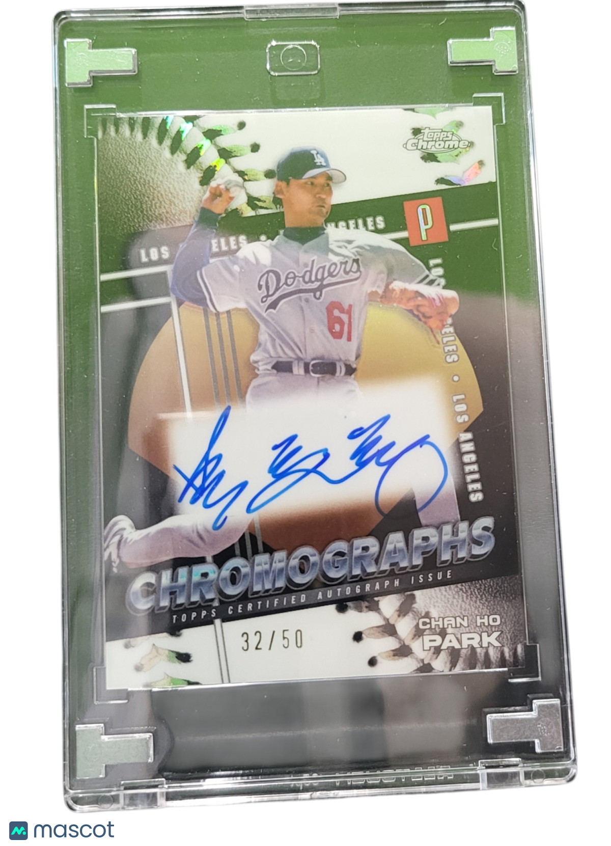 2025 Topps Chrome Chromographs Chan Ho Park #Chr-Cp Green 32/50