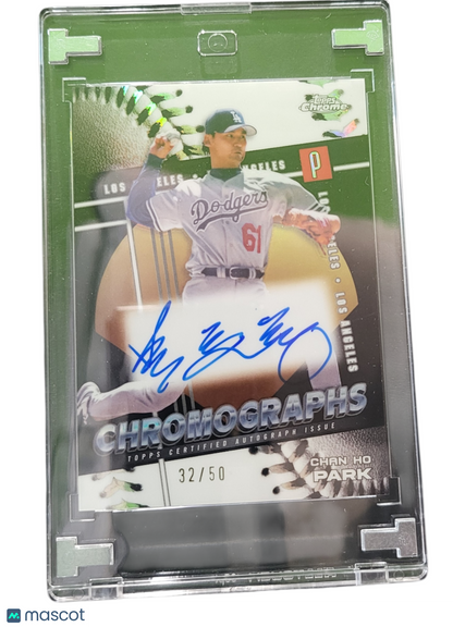2025 Topps Chrome Chromographs Chan Ho Park #Chr-Cp Green 32/50