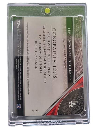 2017 Topps Tribute Fernando Valenzuela #Ta-Fv Orange 03/25
