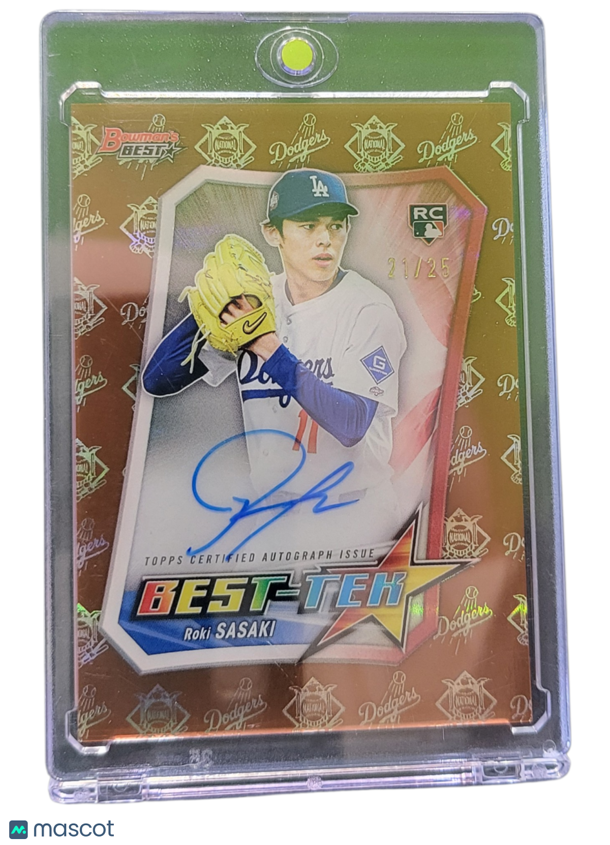 2025 Bowman's Best Best-Tek Roki Sasaki #Bta-Rs Rc 21/25