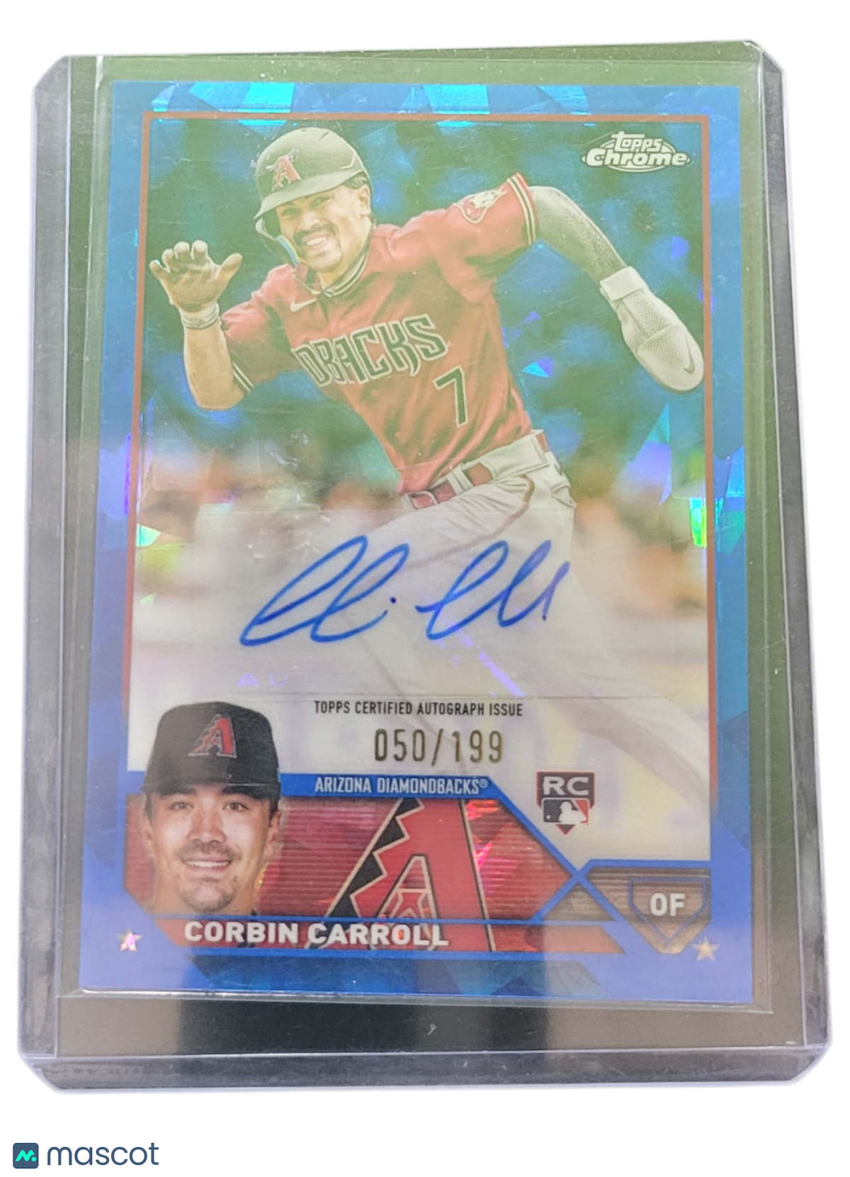 2023 Topps Chrome Sapphire Edition Corbin Carroll #Usa-Cc Blue 050/199 Rc