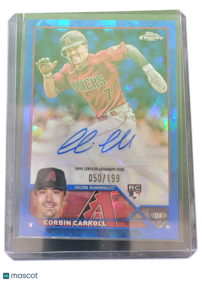 2023 Topps Chrome Sapphire Edition Corbin Carroll #Usa-Cc Blue 050/199 Rc