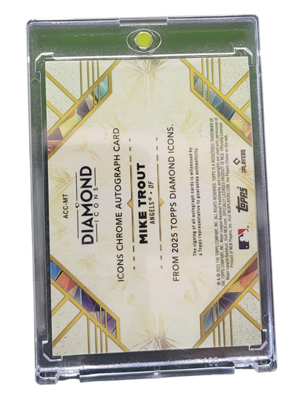 2025 Topps Diamond Icons Mike Trout #Acc-Mt 19/25