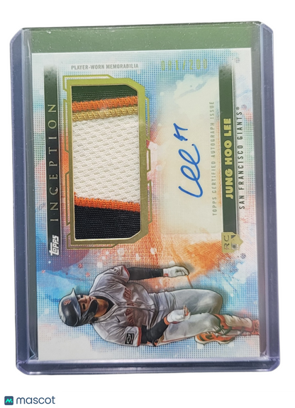 2024 Topps Inception Baseball Jung Hoo Lee #Apc-Worn Memo Auto Patch Card Rc