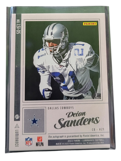 2023 Panini Luminance Lightspeed Ink Deion Sanders #Lsi-Ds 10/10