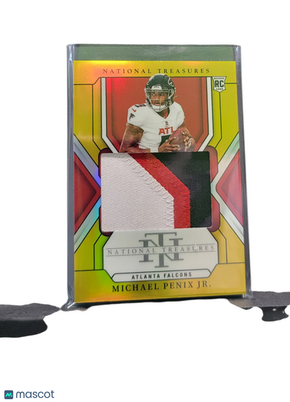 2025 Panini National Treasures Michael Penix Jr. #215 06/10 Patch Rc Memorabilia