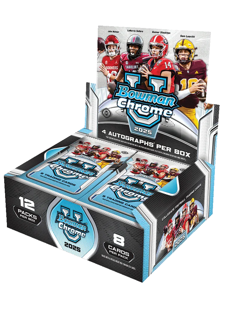 2025 Bowman Chrome University Football Jumbo Hobby Box