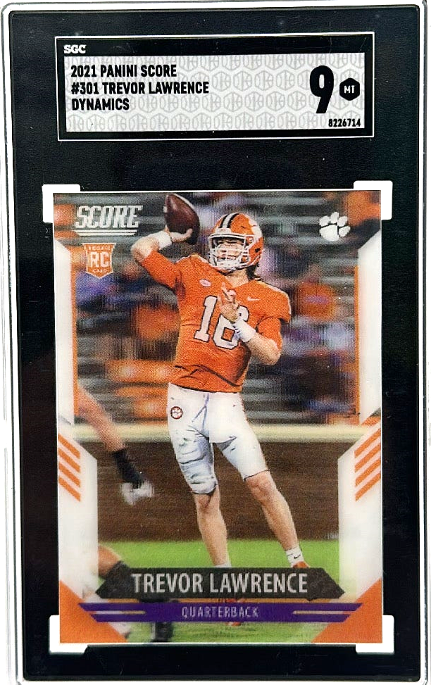 2021 Panini Score - Trevor Lawrence 301 - Dynamics Lenticular Sp - Sgc 9
