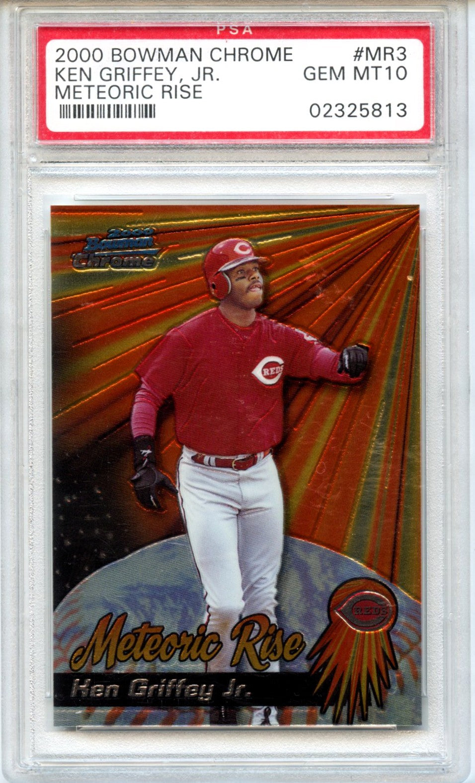 Ken Griffey Jr. 2000 Bowman Chrome Meteoric Rise Meteoric Rise #MR3 PSA 10