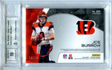 Joe Burrow 2020 Panini Spectra Neon Orange Jersey Auto 10/15 #201