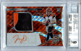 Joe Burrow 2020 Panini Spectra Neon Orange Jersey Auto 10/15 #201