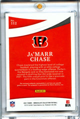 Ja'marr Chase 2021 Immaculate Collection Rookie Patch Auto 13/25 #112