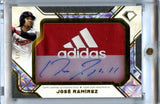Jose Ramirez 2025 Diamond Icons Preeminent Pieces Relic Patch Auto 5/5 #PPRA-JR