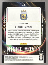2025 Panini Donruss Road to FIFA World Cup 26' Lionel Messi #5 Night Moves SSP