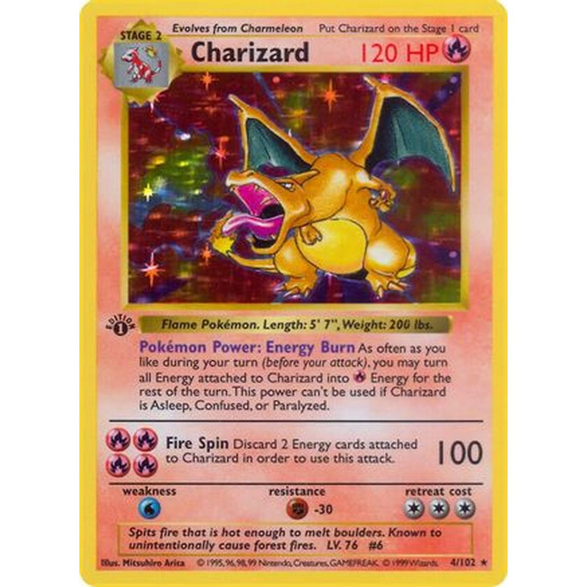 Charizard [Base Set Shadowless] - Unlimited Holofoil