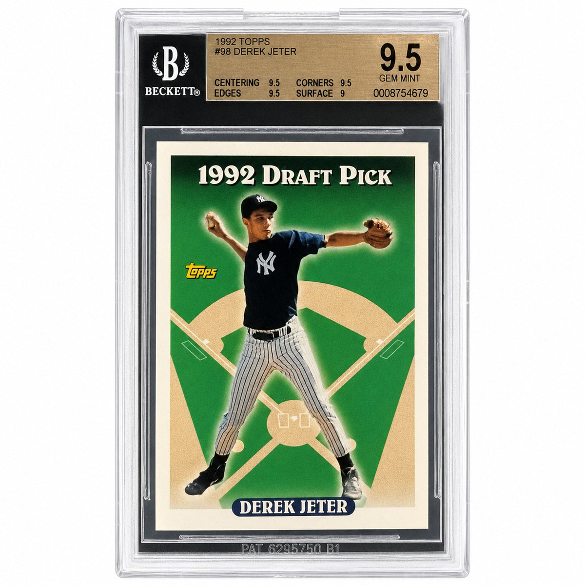 1993 Topps #98 Derek Jeter Rookie Rc BGS 9.5