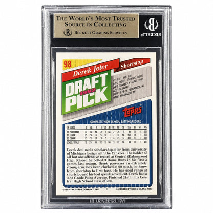 1993 Topps #98 Derek Jeter Rookie Rc BGS 9.5