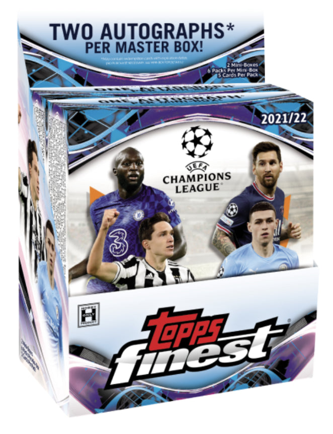 2021-22 Topps Finest Uefa Champions League Soccer Hobby Box