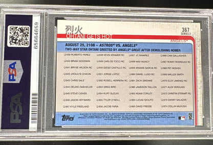 2019 Topps 150Th Anniversary Shohei Ohtani #367 PSA 10