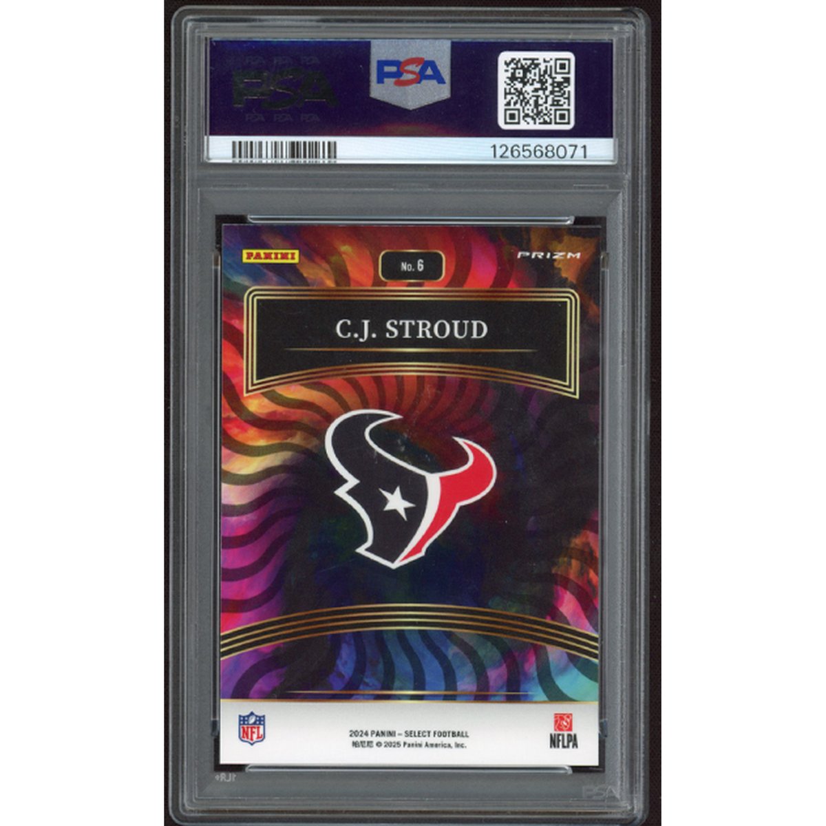 2024 Panini Select Color Wheel Cj Stroud #6 PSA 10