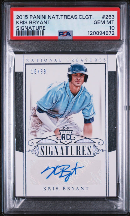 2015 National Treasures #263 Kris Bryant Signatures /99 PSA 10 120894972
