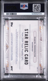 2024 Topps Royalty UFC Star Relics Platinum 1/1 Raquel Pennington #Srr40 PSA 7