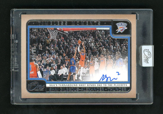 2026 One And One Shai Gilgeous-Alexander Timeless Moments Auto /49 Turnaround Shot