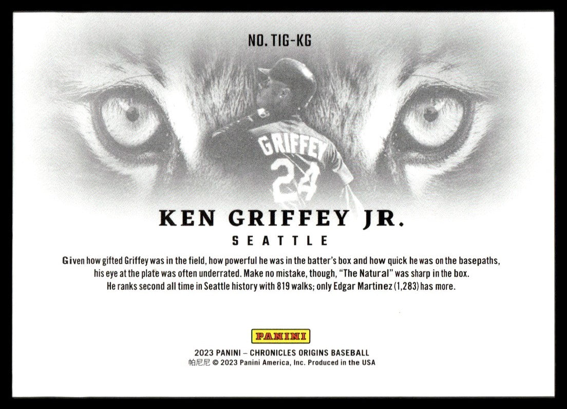 2023 Chronicles Origins #Tig-Kg Ken Griffey Jr. Tiger Eyes Ssp