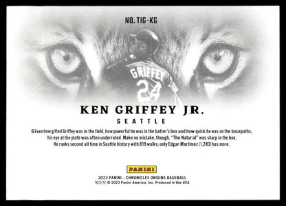 2023 Chronicles Origins #Tig-Kg Ken Griffey Jr. Tiger Eyes Ssp