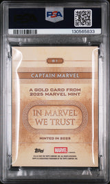 2025 Topps Mint Marvel Orange Captain Marvel #81 /125 PSA 9