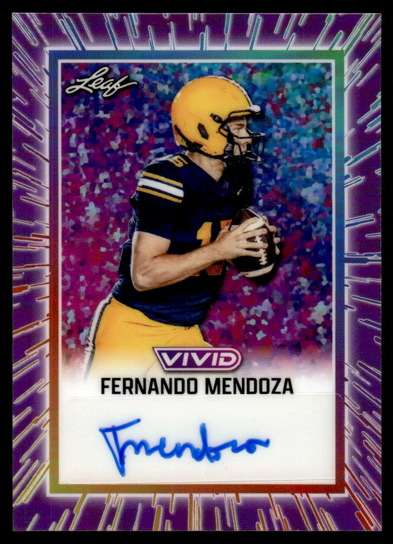 2025 Leaf Vivid Fernando Mendoza Rookie Rc Auto /7