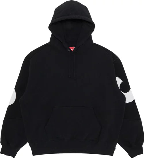 Supreme Big Logo Jacquard Hooded Sweatshirt Black
