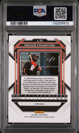 2023 Panini Prizm Gold Vinyl Prizm Reggie Crawford #174 1/1 PSA 10