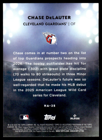 2026 Topps Chase Delauter Rookie Rc Home Field Advantage Ssp