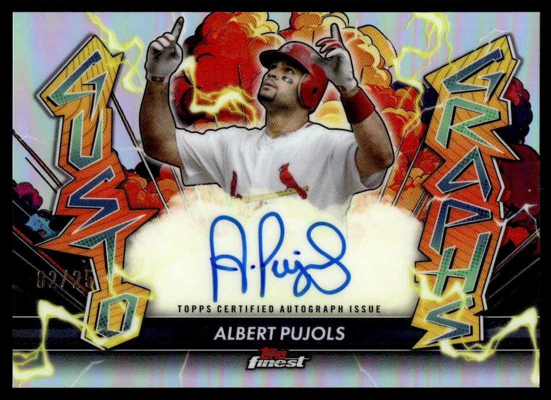 2026 Topps Finest Albert Pujols Gustographs Auto /25