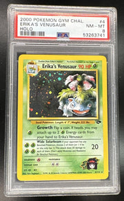 2000 Pokemon Gym Challenge Holo Erika's Venusaur #4 PSA 8