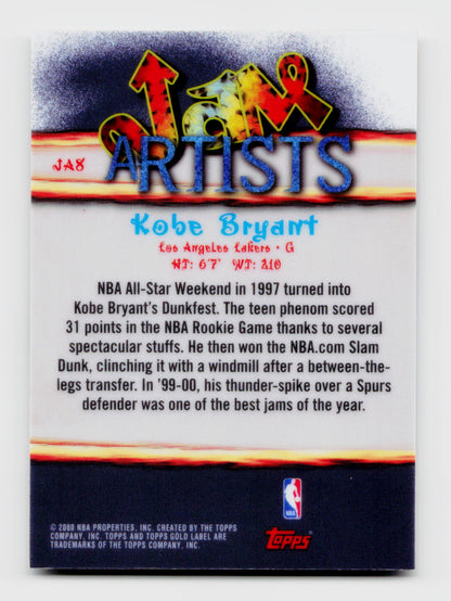 2000 Gold Label #Ja8 Kobe Bryant Jam Artists Ssp